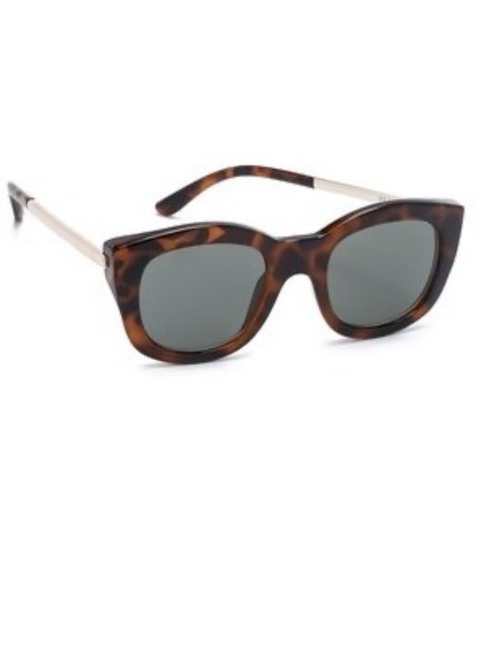 Le Specs ‘Runway’ Tortoiseshell Frame Sunglasses